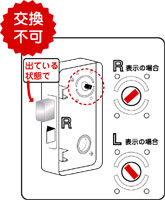 シリンダーを取った後の写真